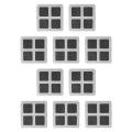 Trendiq Glue-free Drain Cover 100pcs Hair Drain Stickers for Smooth Water Flow Shower Drain Cover with Fine Grid Filter for Sinks for Drains. 