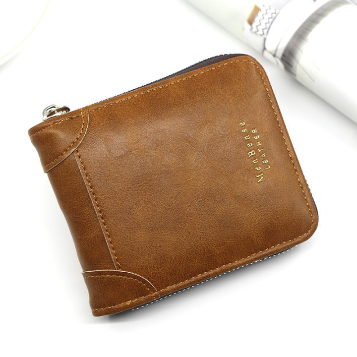 HOT%20MenBense%20Men's%20Short%20New%20Wallet%20Fashion%20Casual%20Large-Capacity%20Wallet%20Multi-Card%20Wallet%20Men's%20Retro%20Style%20PU%20Soft%20Leather%20Men's%20Zipper%20Coin%20Purse%20Dompet%20Lelaki%20Pendek%20Zip%20Beg%20Duit%20Syiling%20%E7%94%B7%E5%A3%AB%E9%92%B1%E5%8C%85%E7%9F%AD%E6%AC%BE%E9%9B%B6%E9%8C%A2%E5%8C%85%20-%20Image%208