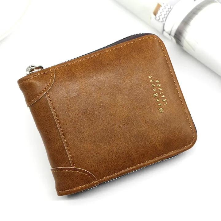 HOT%20MenBense%20Men's%20Short%20New%20Wallet%20Fashion%20Casual%20Large-Capacity%20Wallet%20Multi-Card%20Wallet%20Men's%20Retro%20Style%20PU%20Soft%20Leather%20Men's%20Zipper%20Coin%20Purse%20Dompet%20Lelaki%20Pendek%20Zip%20Beg%20Duit%20Syiling%20%E7%94%B7%E5%A3%AB%E9%92%B1%E5%8C%85%E7%9F%AD%E6%AC%BE%E9%9B%B6%E9%8C%A2%E5%8C%85%20-%20Image%208