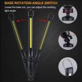New COB LED Work Light Super Bright Cordless Flashlight with Hook Brightness Adjustable Inspection Lights Car Repair Outdoor Camping. 