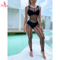 Fancyra Women Mesh Beach Cover-Up Swimsuit Full Body Fishnet Stocking Swimwear for Summer Beachwear. 