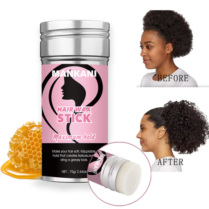 OEM Custom Nature Organic strong hold edge control Hair Styling Wax Sticks for Hair Wigs hair wax manufacturer