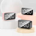 Wireless Speaker Mini Desktop Alarm Clock Bluetooth LED Mirror Digital Clock Mobile Phone Speaker Gift Stereo Effect. 