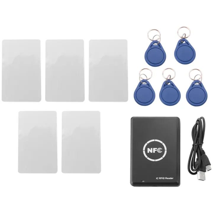 RFID Copier Duplicator Keyfob NFC Smart Card Reader Writer 13.56MHz ...