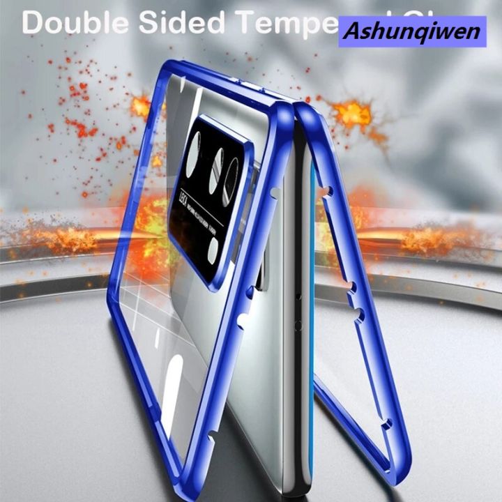 Ashunqiwen%20Camera%20Protection%20CaseFor%20Samsung%20Galaxy%20S24%20Ultra%20Plus%20S23FE%20S23%20Plus%20S23%20Ultra%20Samsung%20S%2023%20S23Plus%20S%2023+%20S%2023%205G%20Double%20Sided%20Glass%20Casing%20Flip%20Phone%20Case%20Magnet%20Metal%20Bumper%20Full%20360%C2%B0%20Protection%20Hard%20Cases%20Cover%20-%20Image%206