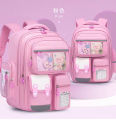 Viral School Bag For Girls Waterproof Backpack Best For KG to 4 Grade Pink. 
