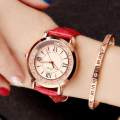 【FOOT SOFA】LSVTR genuine ladies watch flowing water diamond British watch Korean fashion student belt watch female models. 