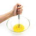 Stainless Steel Hand Mixer Egg Beater Whisk, Hand Push Milk Frother Whisk, Hand Mixer, Egg Frother, Hand Blender. 