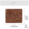 Ultrathin 3 Fold Purse Portable Waterproof Soft Male Leather Purse Foldable Contracted Men's Short Wallet Men's Hand Bag. 