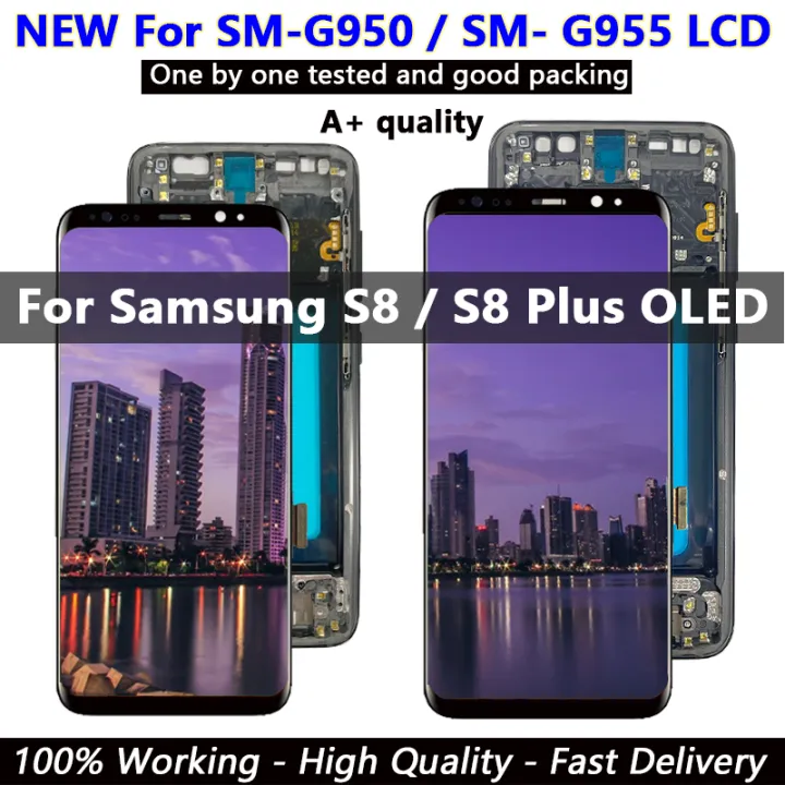 2025>2025%20Super%20A+%20OLED%20LCD%20Replacement%20For%20SAMSUNG%20Galaxy%20S8%20SM-G950,%20SM-G950F%20NEW%20S8%20Plus%20S8+%20Touch%20Screen%20SM-G955,%20SM-G955F,%20Display%20-%20Image%203