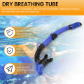 Dry Snorkel Tube Easy Breath Scuba Diving Splash Guard Top Valve B. 