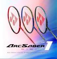 Yonex Badminton Racket Arcsaber 1 with  BG 65 string & Grip (Unstrung). 