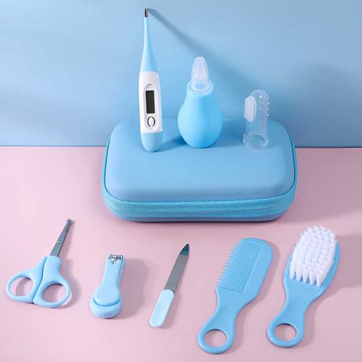 KidsSansar - 8 Pcs Baby Grooming Manicure Care Kit Set With Storage Box