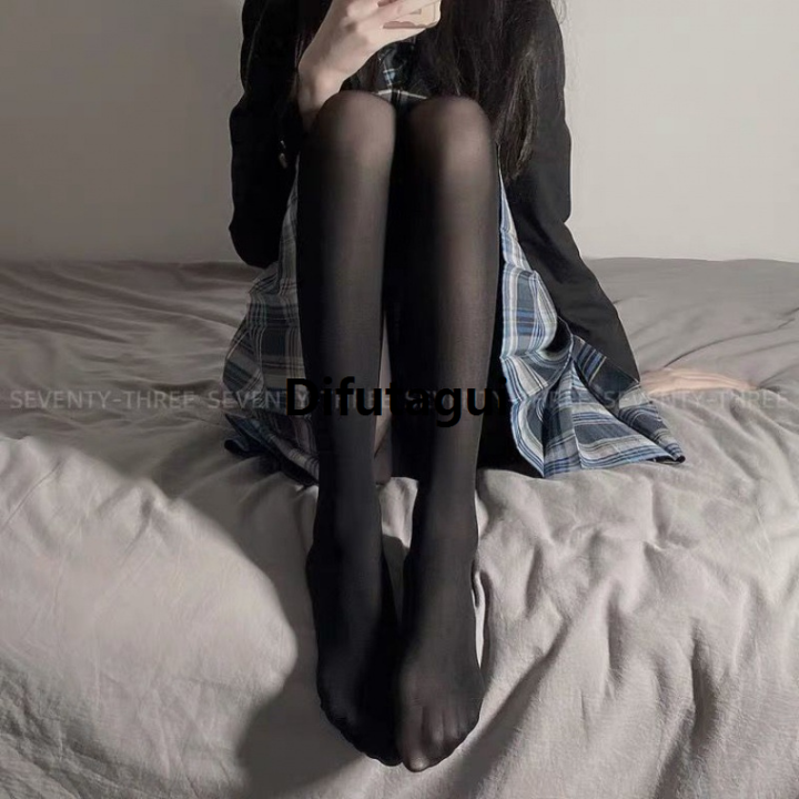 Difutagui%20Solid%20Color%20Pantyhoses%20for%20Women%20Thigh%20High%20Waisted%20JK%20Lolita%20Original%20Cute%20Thin%20Stockings%20Black%20White%20Medias%20Pantyhose%20Socks%20-%20Image%204