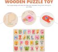English Abcd Wooden Alphabet Puzzle Board. 