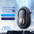 Cooling Rechargeable Waist Clip Fan Mini Waterproof Mini Electric Fan 5 Modes Lightweight Air Conditioner Cooler Fan Delivery Rider. 