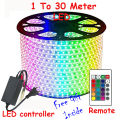 RGB Multicolor LED Strip Light With Remote Change Controller Waterproof Strip 5m/10m/15m/20m/30Meter By Bijulipasal Free Gift Inside. 