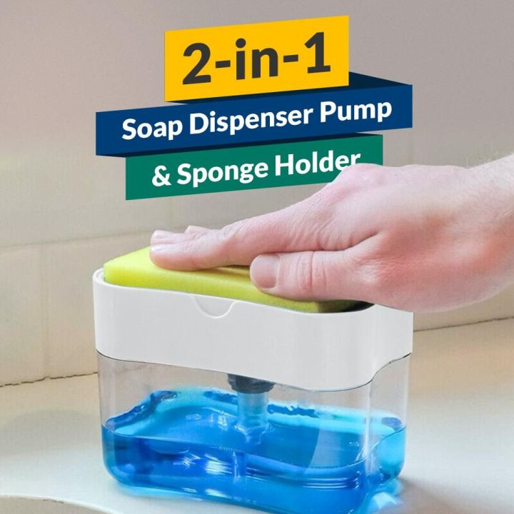 2 In1 Kitchen Liquid Soap Pump Dispenser