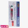 Renko Executive Gel Pen- Red 100 Pcs. 