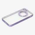 Purple Color Transparent Plain Design Case Cover For Iphone 7G. 