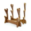 Excellent Solid Wood Japanese Katana Detachable Horizontal Support Display Stand Bracket Stents Organiser Rack Display Holder. 