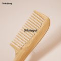Difutagui 2pcs Natural Bamboo Wooden Hair Comb Set Anti-Static For 2025 2025 New Women Round Wide Tooth Wood Comb Hair Brush women. 