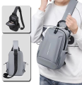 Men's Streetwear Solid Color Oxford Cloth Waterproof Waist Bags - Trendy Fanny Pack. 