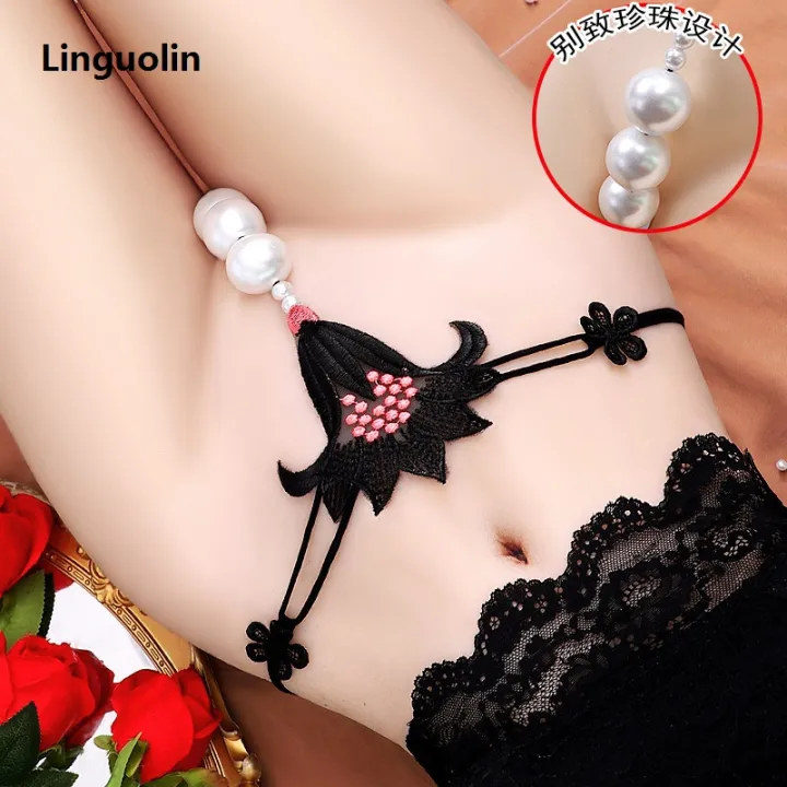 Linguolin%20%E3%80%93Official%20IP%20Authorization%E3%80%93COD%E3%80%93%20Manufacturer%20Supply%20Yanbeiwei%20Lace%20Plus%20Size%20Embroidered%20Hollow%20Breathable%20Thong%20Shorts%20for%20Women%20with%20Large%20Pearl%20%E3%80%93COD%E3%80%93%20-%20Image%205