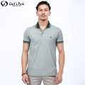 Gents Park Dark Green/Grey Color Plain Lining Design Half Sleeves Polo T-Shirt For Men | Polo Tshirt For Men. 
