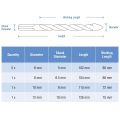 Kqueebee 6 Pcs Glass Drill Bits Set Tile Ceramic Drilling Set 3/4/5/6/8/10mm for Porcelain Marble Mirror & 5 Pcs Multi-Material Drill Bit Set for Tile,Concrete, Brick and Wood Tungsten. 