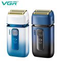 VGR V-362 SUPER TRIM Foil Shaver For Men | Titanium Dual Foils | 2 Speeds (7000/7500 RPM) | IPX-6 Waterproof | Rechargeable Beard Shaver Razor | LED Display | Travel Lock. 