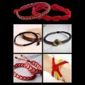 Creative Solid Wood Rope Braiding Tool DIY Adjustable Red Rope Braiding Frame Hand-woven Rope Rack for Bracelet Necklace. 