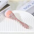 Durable Artificial Fiber Diamond Handle Makeup Brush Diamond Inlay Soft Bristles Loose Powder Brush Rhinestone Handle Fluffy Blush Brush Professional. 