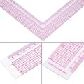 JAERBEE Sewing Measure Rulers 90-Degree L Shape Square Ruler Metric and Imperial Clothing Ruler Tailor Craft Tool. 