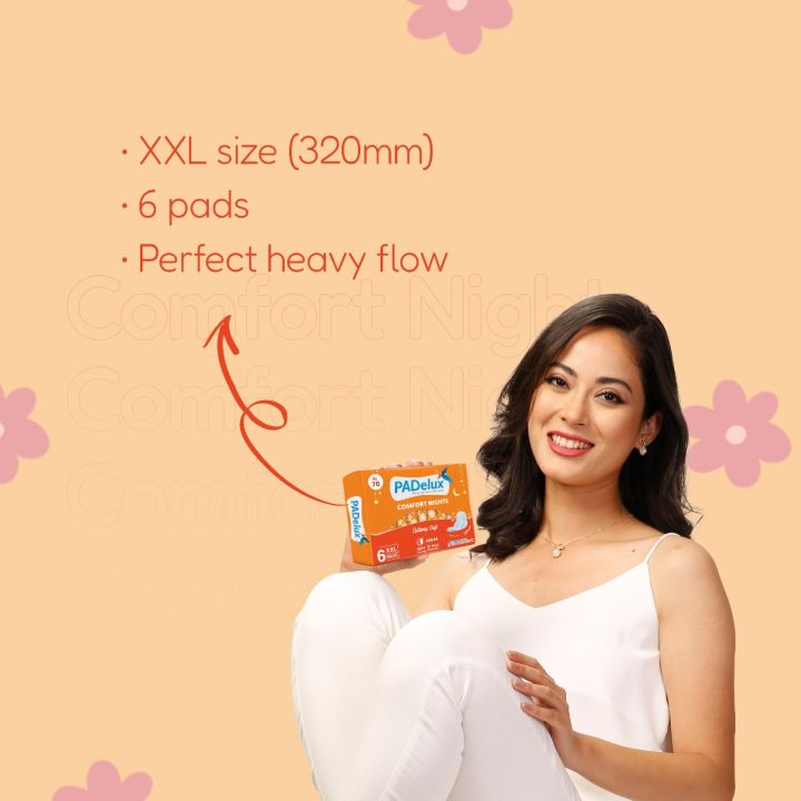 PADelux%20Sanitary%20Pads%20Comfort%20Nights%20XXL%20320%20mm-%206%20Pads%20-%20Image%203