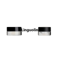 Linguolin 2025 3g 5gTransparent mini glass cream bottle cosmetic clear sample travel filled container with black lid. 