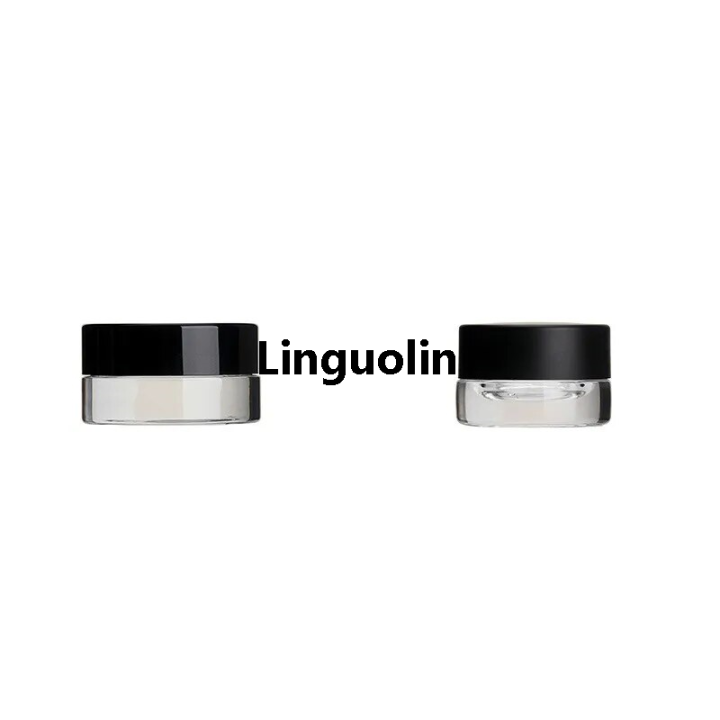 Linguolin%202025%203g%205gTransparent%20mini%20glass%20cream%20bottle%20cosmetic%20clear%20sample%20travel%20filled%20container%20with%20black%20lid%20-%20Image%205