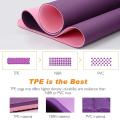 Eco Friendly TPE Yoga Mat Dual Layer , Double Colored  Eco Friendly Yoga Mat  6 Mm  Color may Vary ,  Dual Color. 