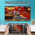 Green－LCD color screen 8 handheld portable retro mini game slot 3.0 inch game console with built-in 500 games. 