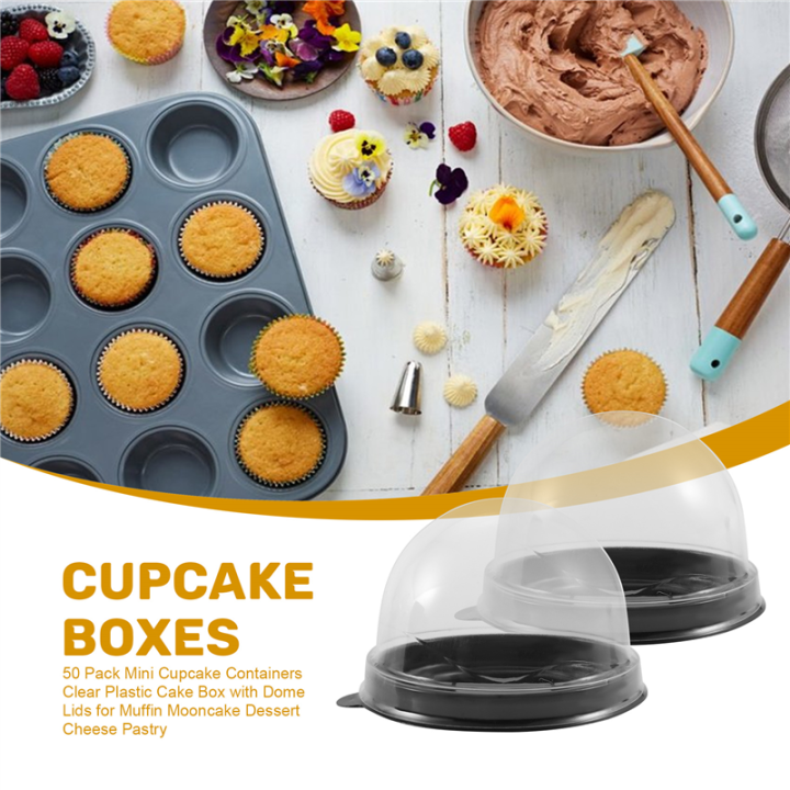 50%20Pack%20Mini%20Cupcake%20Containers%20Clear%20Plastic%20Cake%20Box%20with%20Dome%20Lids%20for%20Muffin%20Mooncake%20Dessert%20Cheese%20Pastry%20-%20Image%205