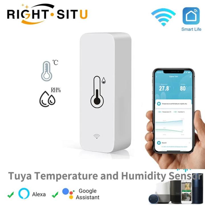 Tuya Smart Temperature And Humidity Sensor WiFi APP Remote Monitor For Smart Home var SmartLife WorkWith Alexa Google Assistant