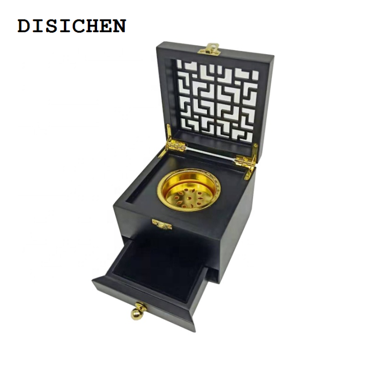 DISICHEN%20Fifty%20percent%20discount%20Black%20Wood%20Incense%20Burner%20Charcoal%20Natural%20Box%20Distiller%20Wooden%20Censer%20Incense%20Holder%20Aromatherapy%20Fragrance%20Ornament%20Arabic%20Bur%20-%20Image%202
