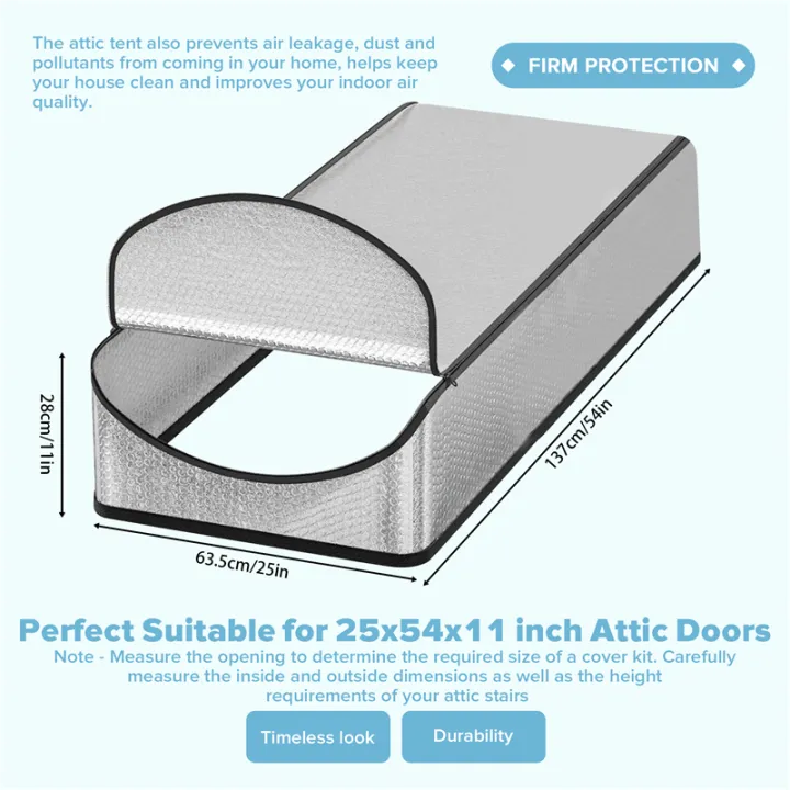 Attic%20Stairs%20Insulation%20Cover%20Reflective%20Radiant%20Barrier%20Reflects%2095%25%20of%20Radiant%20Heat%20RV%20Stair%20Heat%20Shield%2025x54x11In%20for%20Pull%20Down%20Stairs%20-%20Image%204