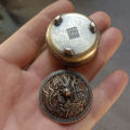 Dragon Phoenix Pocket Hollow Out Incense Stick Burner Brass Incense Holder Buddh ZH. 
