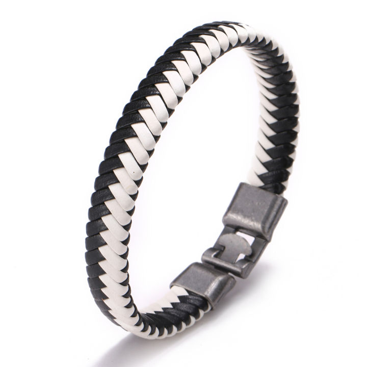 %E3%80%90Exclusive%20Offer%E3%80%91New%20Style%20Bracelet%20Men's%20Summer%202021%20Charm%20Woven%20Leather%20Bracelet%20Multi-color%20Pattern%20Alloy%20Hidden%20Buckle%20Bracelet%20for%20Women%20-%20Image%205
