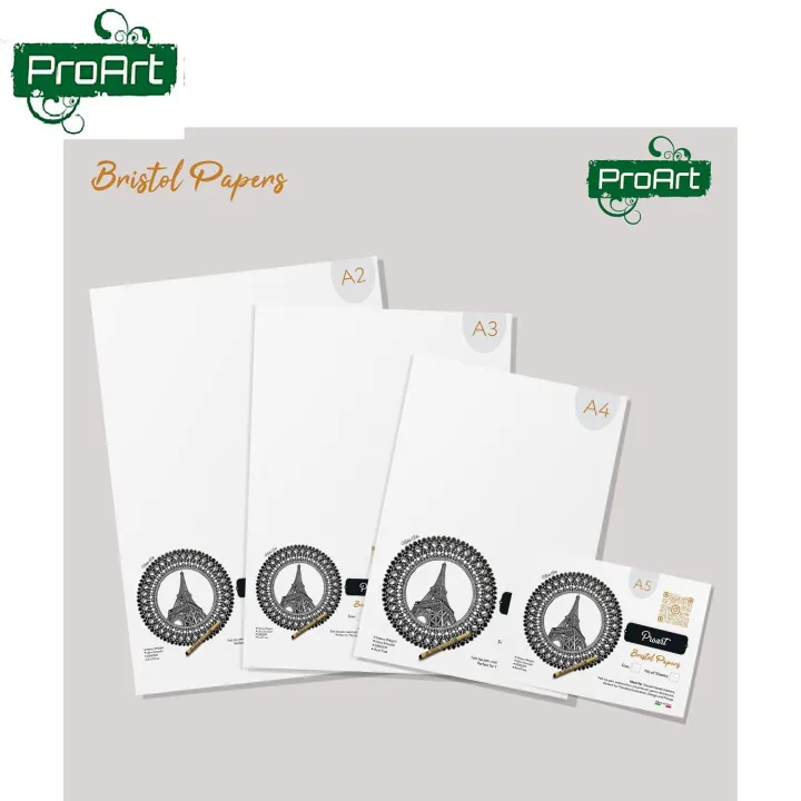 ProArt%20Artists'%20Bristol%20Paper%20300GSM%20A4-20%20Sheets,%20Ultra%20Smooth,%20Acid%20Free%20(Made%20In%20Italy)%20-%20Image%203