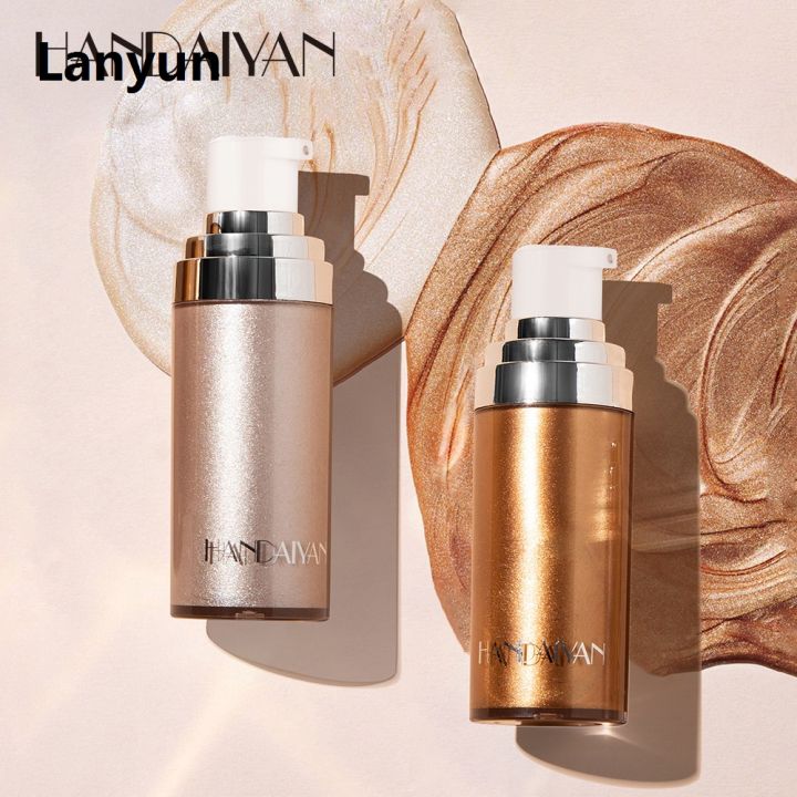 Lanyun%20HANDAIYAN%20Shimmer%20Liquid%20Face%20Body%20Highlighter%20Cream%20Waterproof%20Fashion%20Brighten%20Modification%20Concealer%20Makeup%20Cosmetic%20-%20Image%202