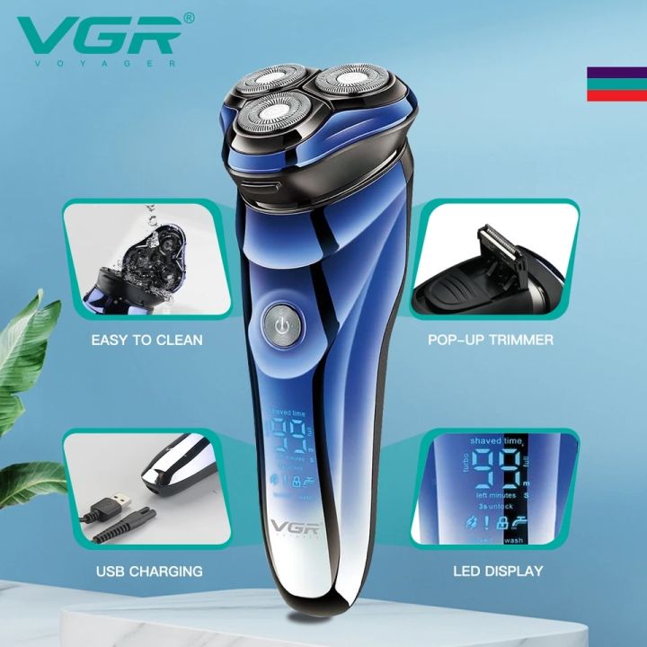 VGR%20V-305%20Premium%20Cordless%20Rechargeable%203%20Head%20Electric%20Shaver%20By%20Aarshistore%20-%20Image%209