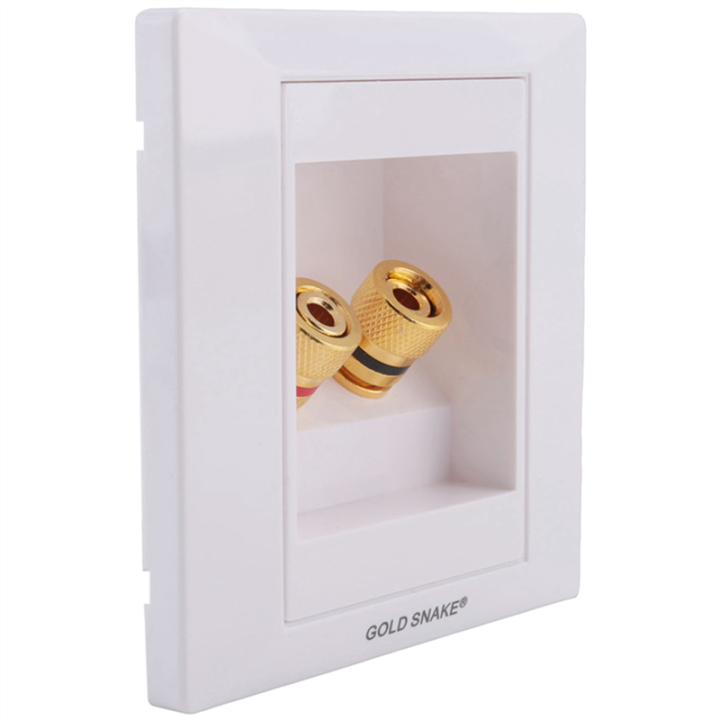 fasdaga%205X%20Wall%20Socket%20Connection%20Port%20with%202%20Jack%20Speaker%20White%20-%20Image%205