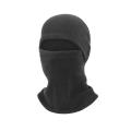 Black Velvet Full Face Coverage Mask With Neck Warmer Support For Bike Scooter Under Helmet. 